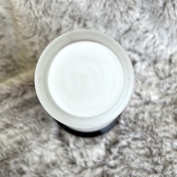 Vintage Frosted Glass Bud Vase Floral Orange Yellow Brown Flowers Gold 7 inches - Picture 5 of 8